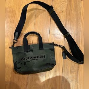 Coach canvas crossbody camo